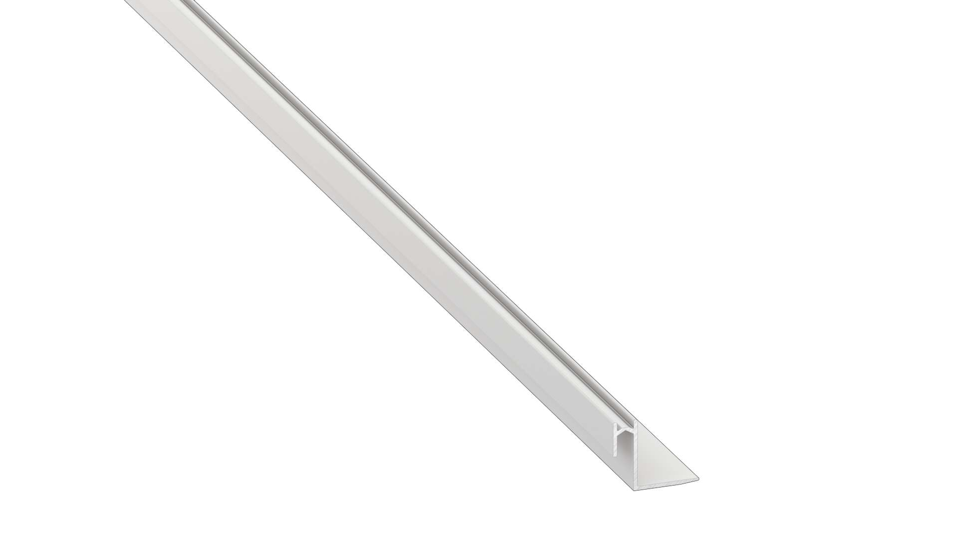 Lumines profile type Roset lacquered white, 4,15 m
